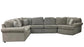 Malibu 3 Piece Cuddler Sectional