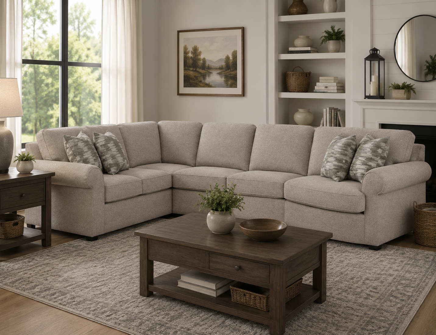 Malibu 3 Piece Cuddler Sectional