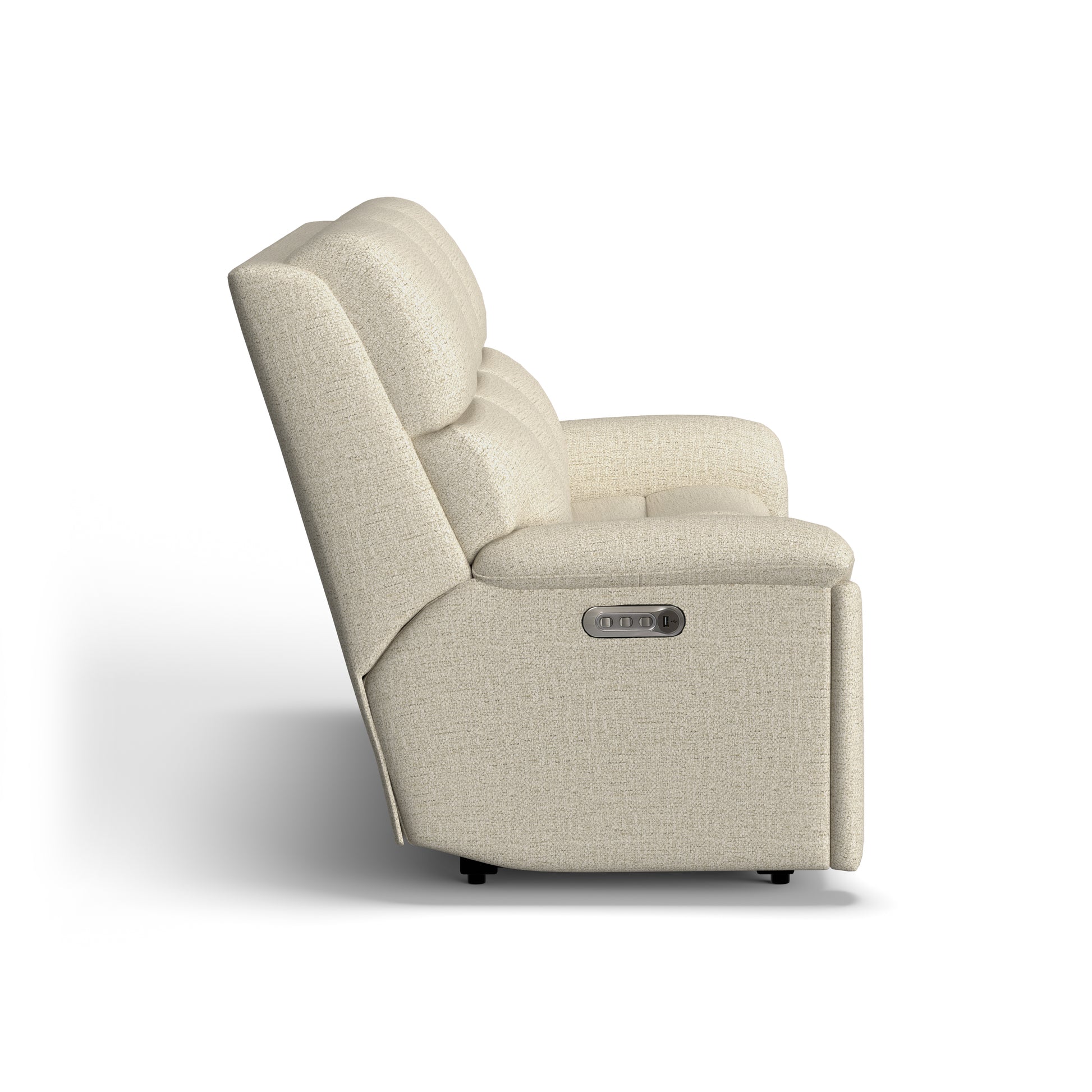 Flexsteel Porter Power Reclining Sofa with Console, Power Headrests & Lumbar