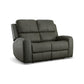 Flexsteel Linden Power Reclining Loveseat with Power Headrests & Lumbar