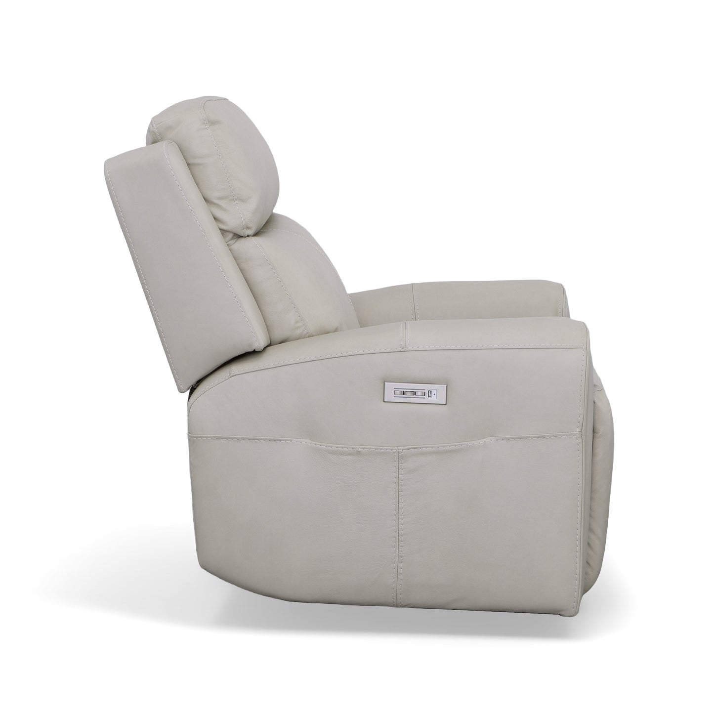 Flexsteel Barnett Power Recliner with Power Headrest & Lumbar