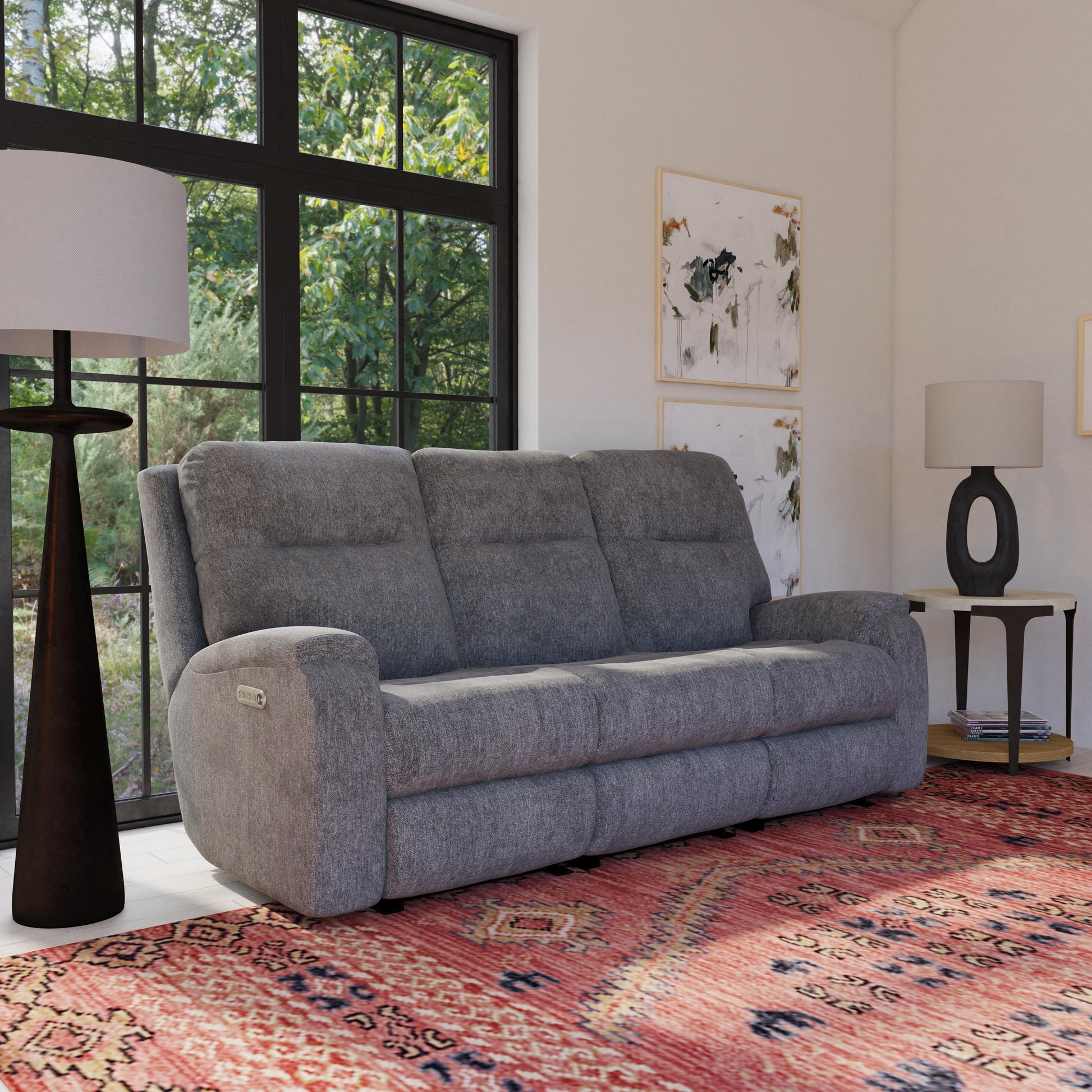 Flexsteel Penn Power Reclining Sofa with Power Headrests & Lumbar