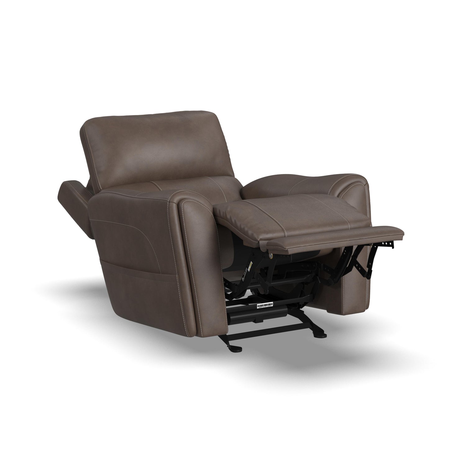 Flexsteel Carter Power Rocking Recliner with Power Headrest, Lumbar, Heat & Massage