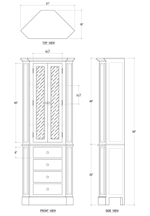 Jefferson Corner Cabinet