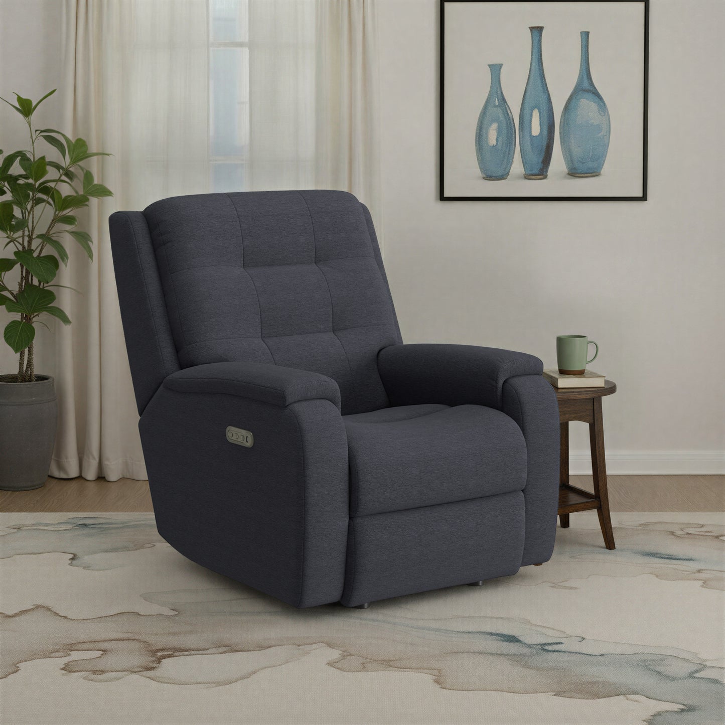 Flexsteel Arlo Power Rocking Recliner with Power Headrest & Lumbar