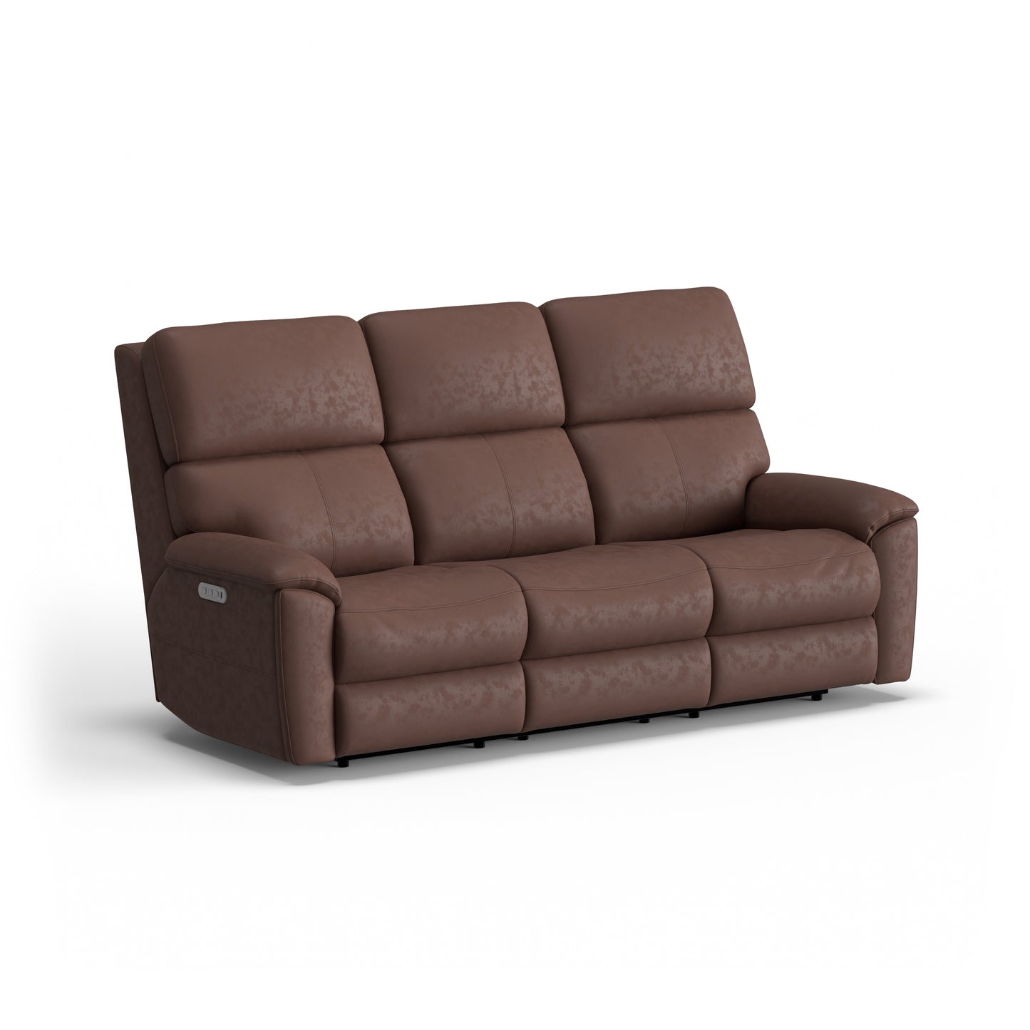 Flexsteel Porter Power Reclining Sofa with Console, Power Headrest, & Lumbar