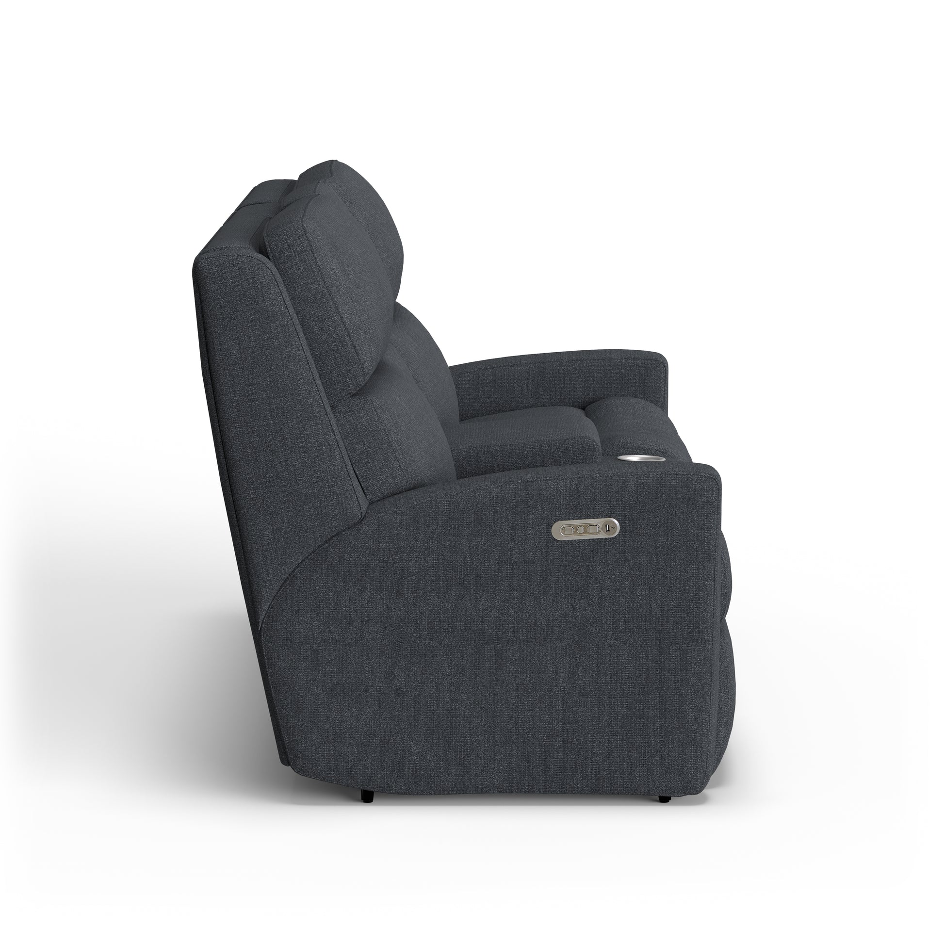 Flexsteel Catalina Power Reclining Loveseat with Console & Power Headrests