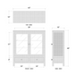 Kagu 2 Doors Sideboard w/ Rattan