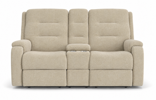 Arlo Power Reclining Loveseat with Console and Power Headrests and Lumbar