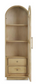 Vannes Single Door Display Cabinet