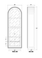 Vannes Single Door Display Cabinet