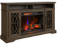 62" Media Mantel w/ 28" Electric Fireplace