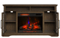 62" Media Mantel w/ 28" Electric Fireplace