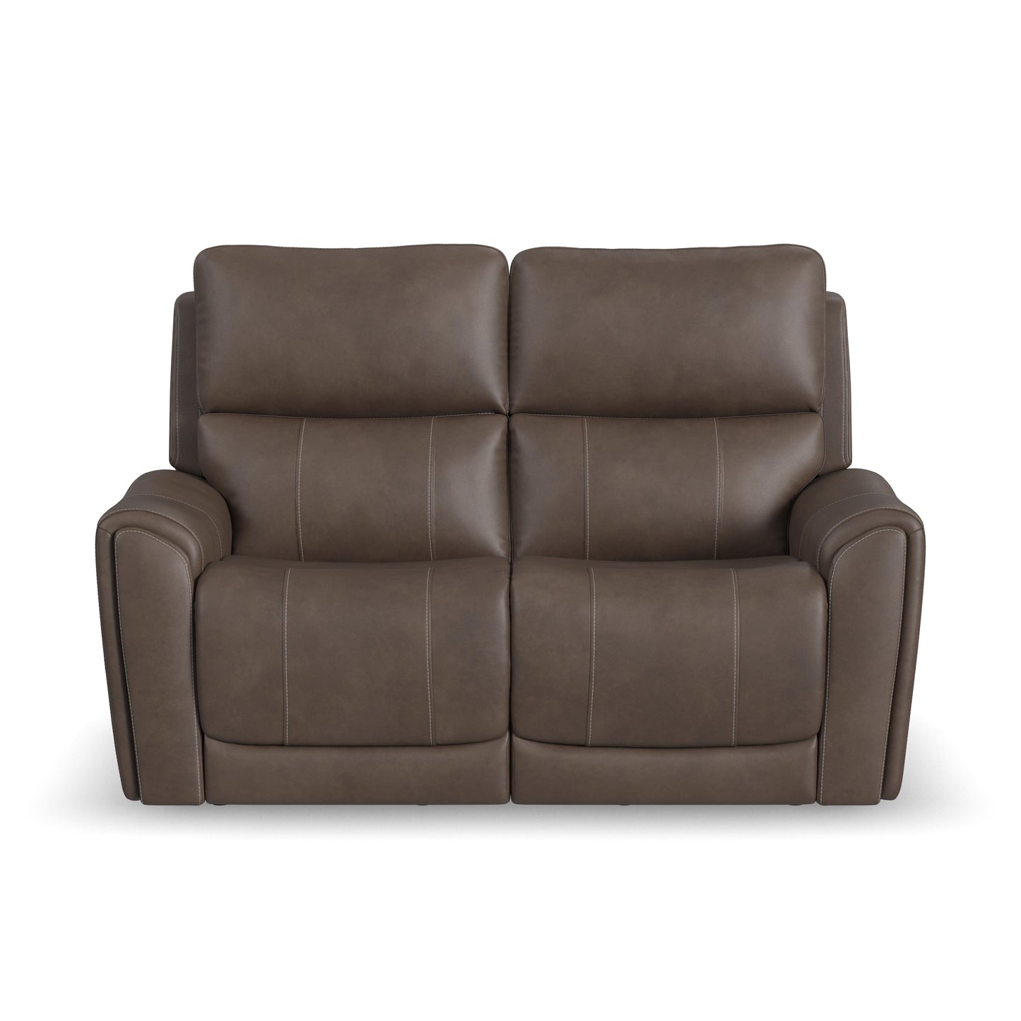 Flexsteel Carter Power Reclining Loveseat with Power Headrests & Lumbar