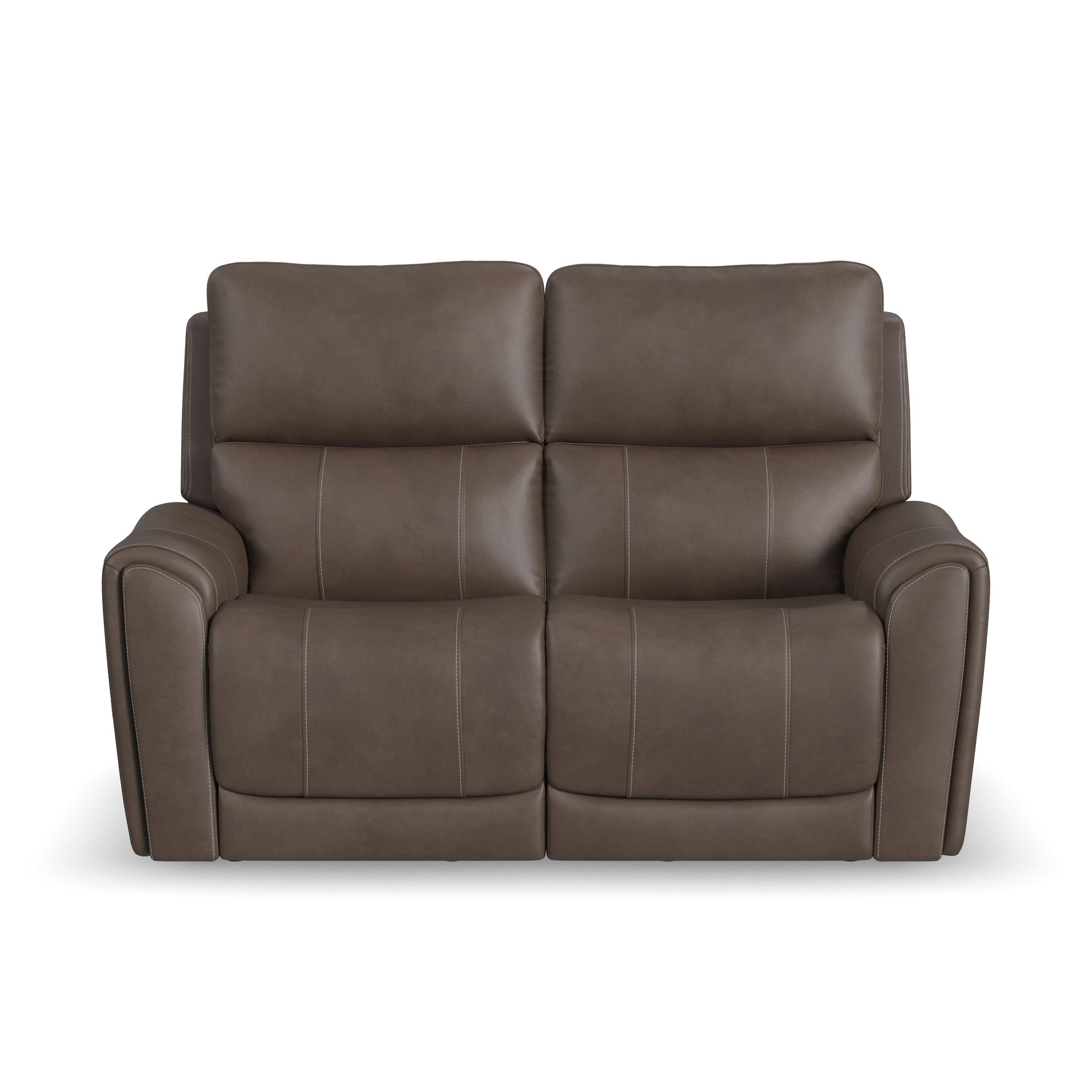 Flexsteel Carter Power Reclining Loveseat with Power Headrests & Lumbar