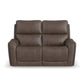 Flexsteel Carter Power Reclining Loveseat with Power Headrests & Lumbar