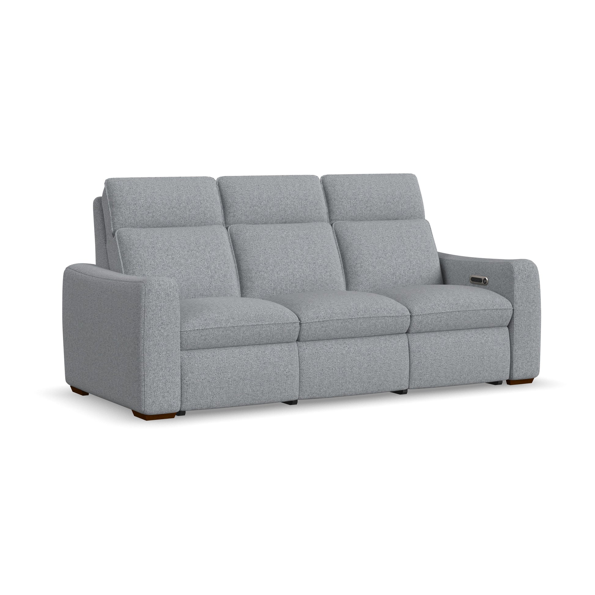 Flexsteel Ava Power Reclining Sofa with Power Headrest & Lumbar