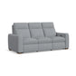 Flexsteel Ava Power Reclining Sofa with Power Headrest & Lumbar