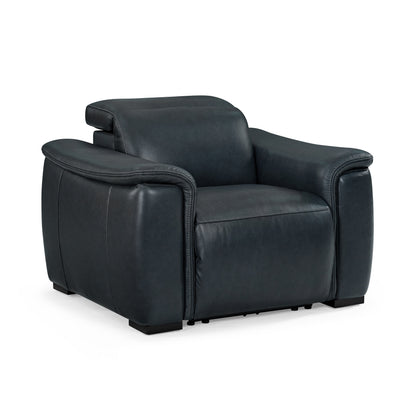 Flexsteel Camden Leather Power Recliner with Power Headrest