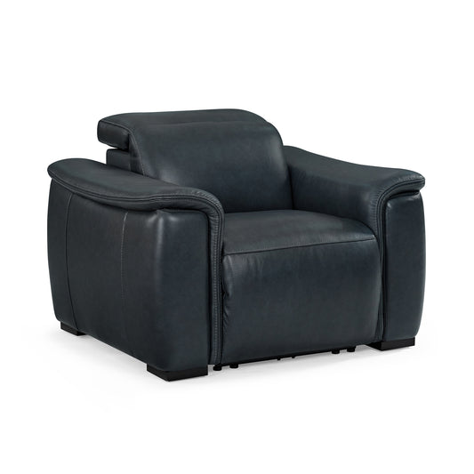 Flexsteel Camden Leather Power Recliner with Power Headrest