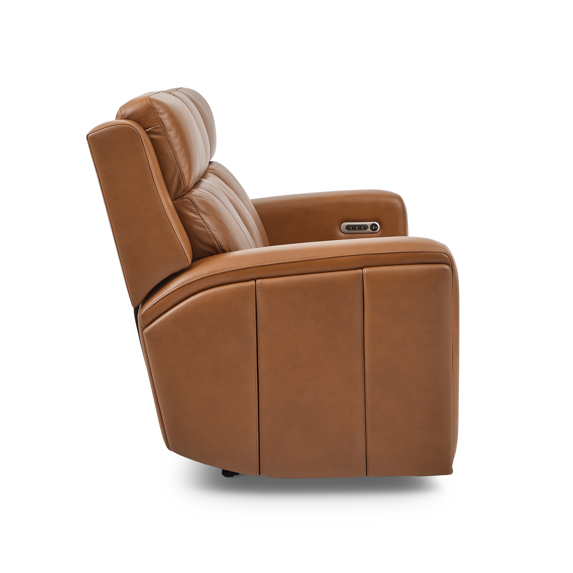 Flexsteel Wyatt Power Reclining Sofa with Power Headrests & Lumbar