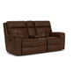 Flexsteel Mason Reclining Loveseat with Console