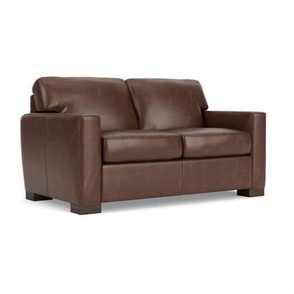 Bryant Leather Loveseat - Chocolate