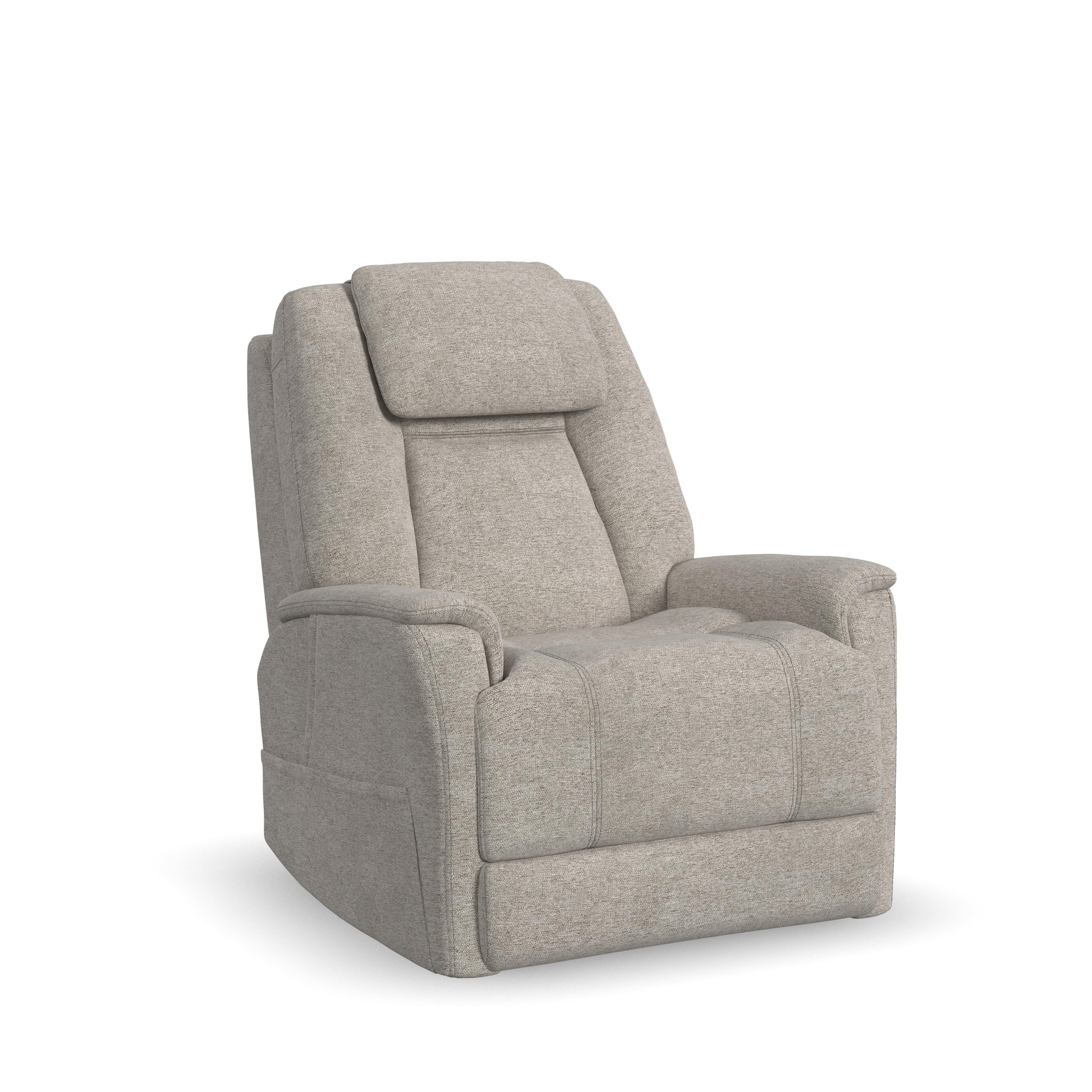 Flexsteel Zecliner Model 3+ Petite Power Lift Recliner with Power Headrest, Lumbar, Heat & Massage