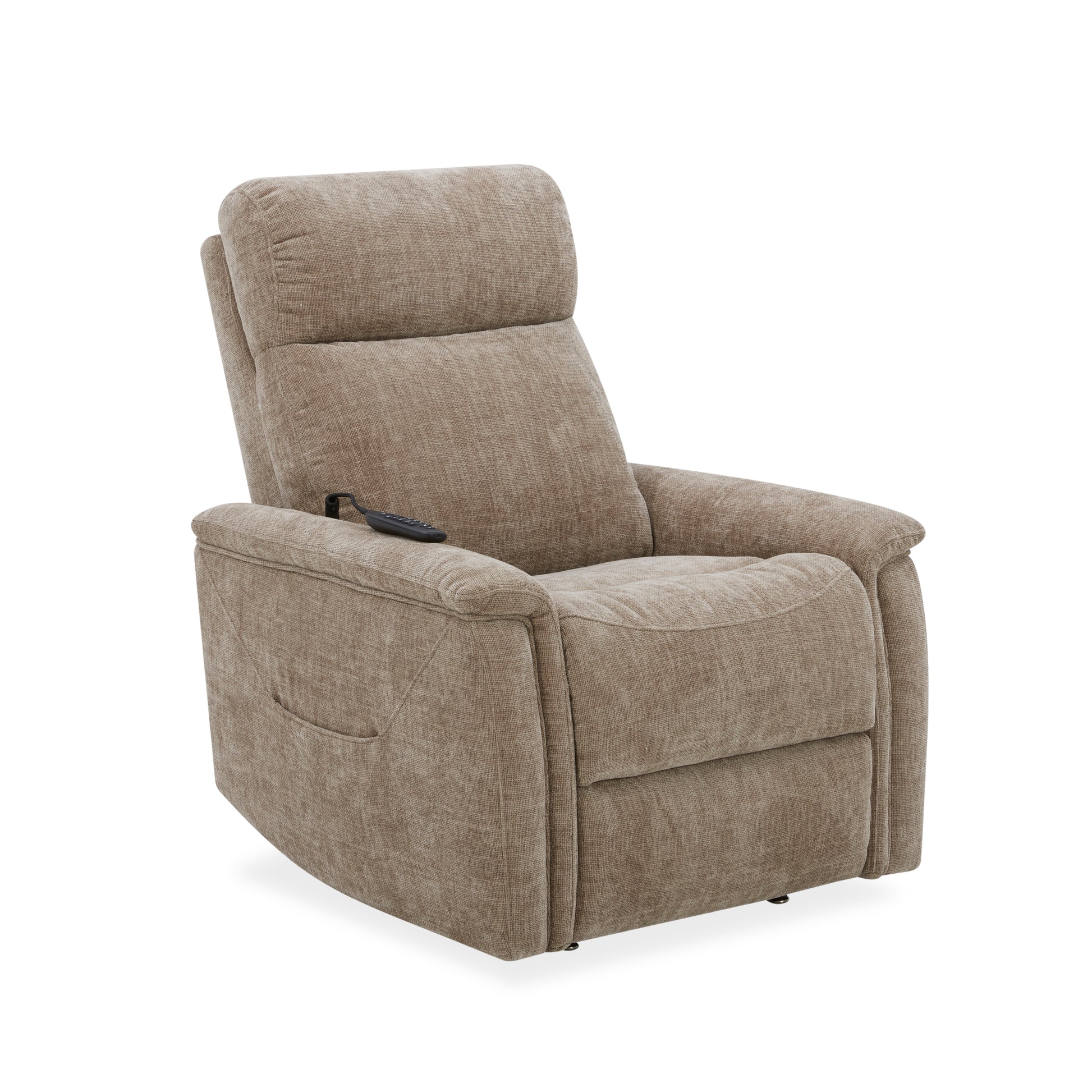 Flexsteel Luma Petite Petite Power Lift Recliner with Power Headrest, Lumbar, Heat & Massage