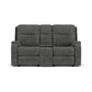 Flexsteel Penn Power Reclining Loveseat with Console & Power Headrests & Lumbar