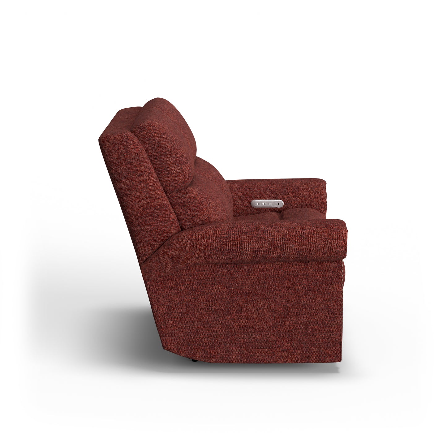 Flexsteel Bernard Power Reclining Loveseat with Power Headrest & Lumbar