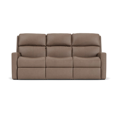 Catalina Leather Power Reclining Sofa - Driftwood