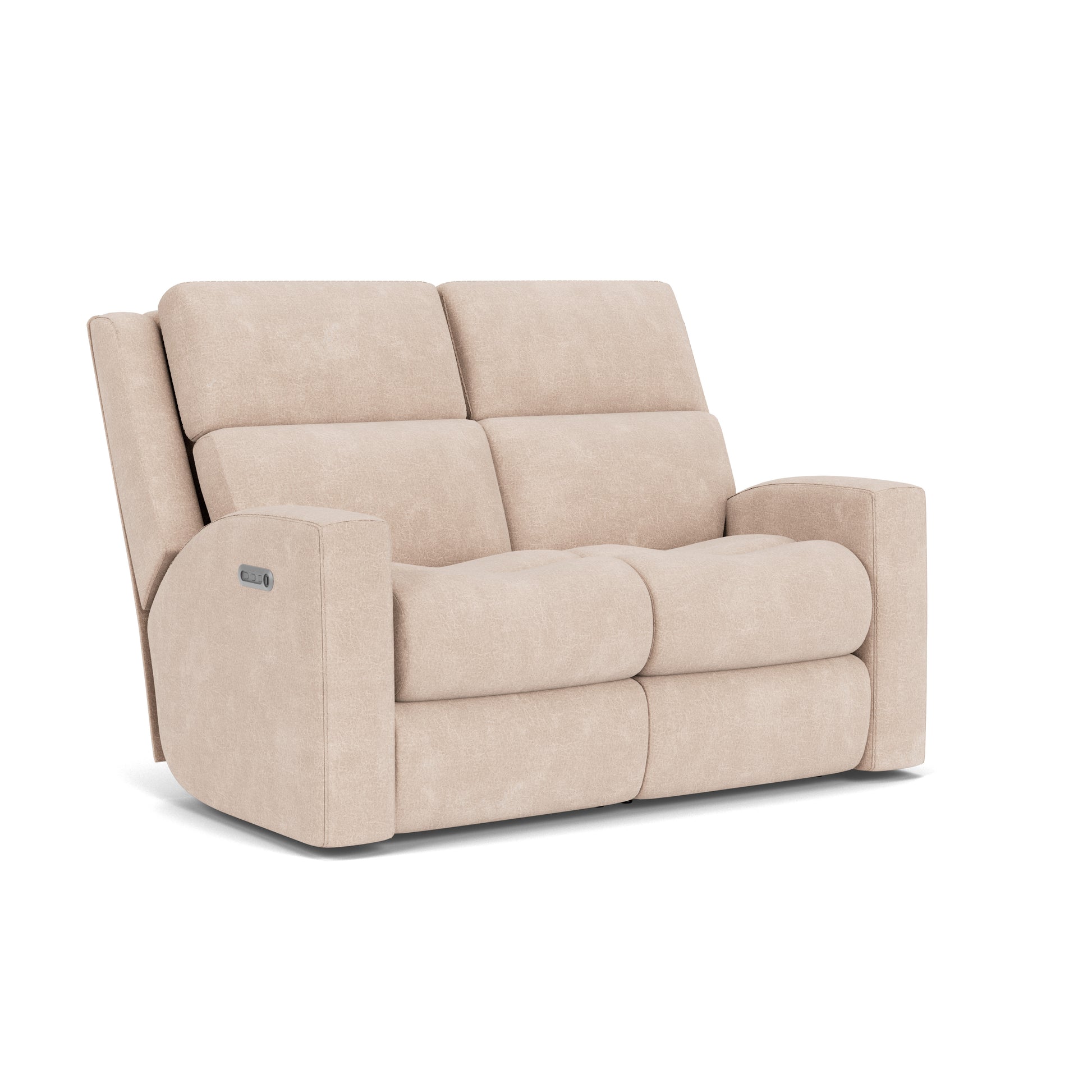 Score Power Reclining Loveseat with Power Headrests & Lumbar - Stucco