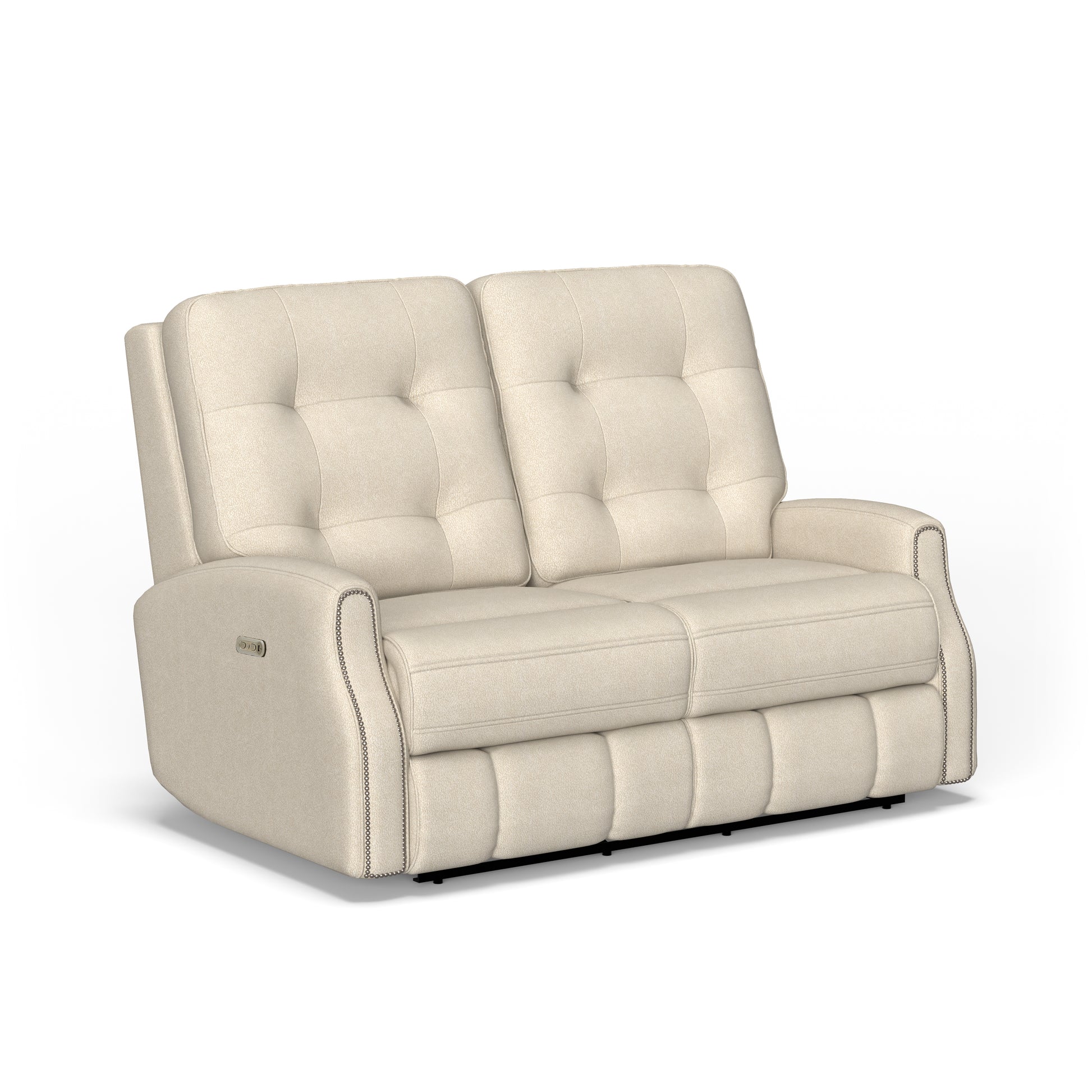 Flexsteel Devon Power Reclining Loveseat with Power Headrests