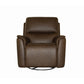 Flexsteel Henry Power Swivel Gliding Recliner with Power Headrest, Lumbar, Heat & Massage