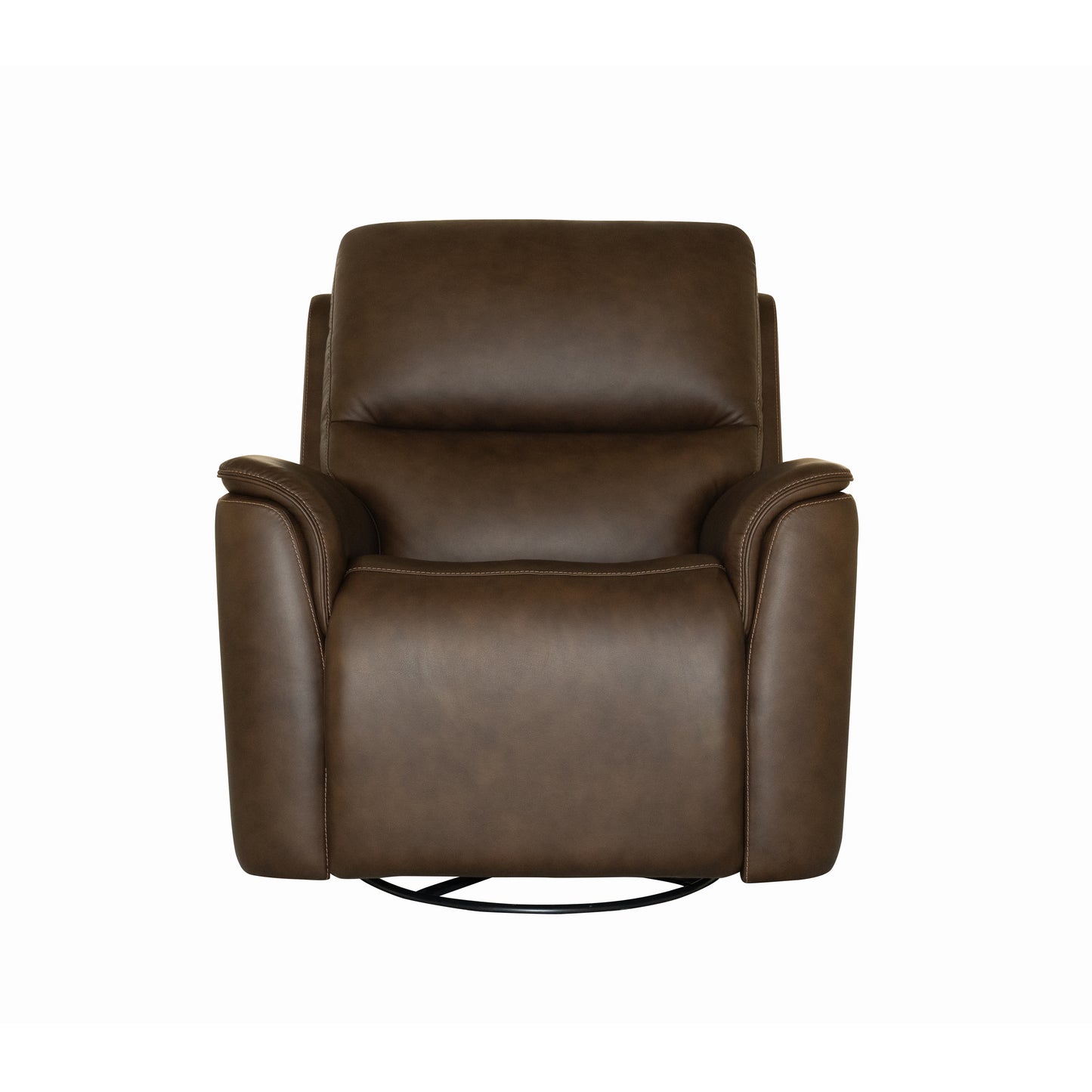 Flexsteel Henry Leather Power Swivel Gliding Recliner with Power Headrest, Lumbar, Heat & Massage