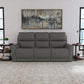 Flexsteel Carter Power Reclining Sofa with Console & Power Headrests & Lumbar