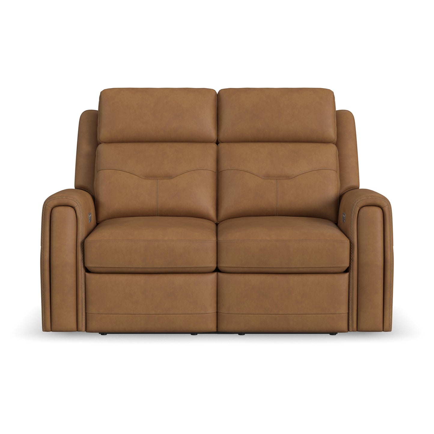 Flexsteel Felix Power Reclining Loveseat with Power Headrest, Lumbar, Heat & Massage