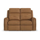 Flexsteel Felix Power Reclining Loveseat with Power Headrest, Lumbar, Heat & Massage