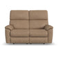 Flexsteel Porter Power Reclining Loveseat with Power Headrest & Lumbar