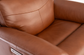 Refined Leather Swivel Gliding Recliner