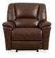 Plush Leather Gliding Recliner