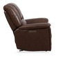 Plush Leather Gliding Recliner