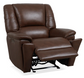 Plush Leather Gliding Recliner
