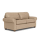 Thornton Leather Two-Cushion Sofa - Caffelatte