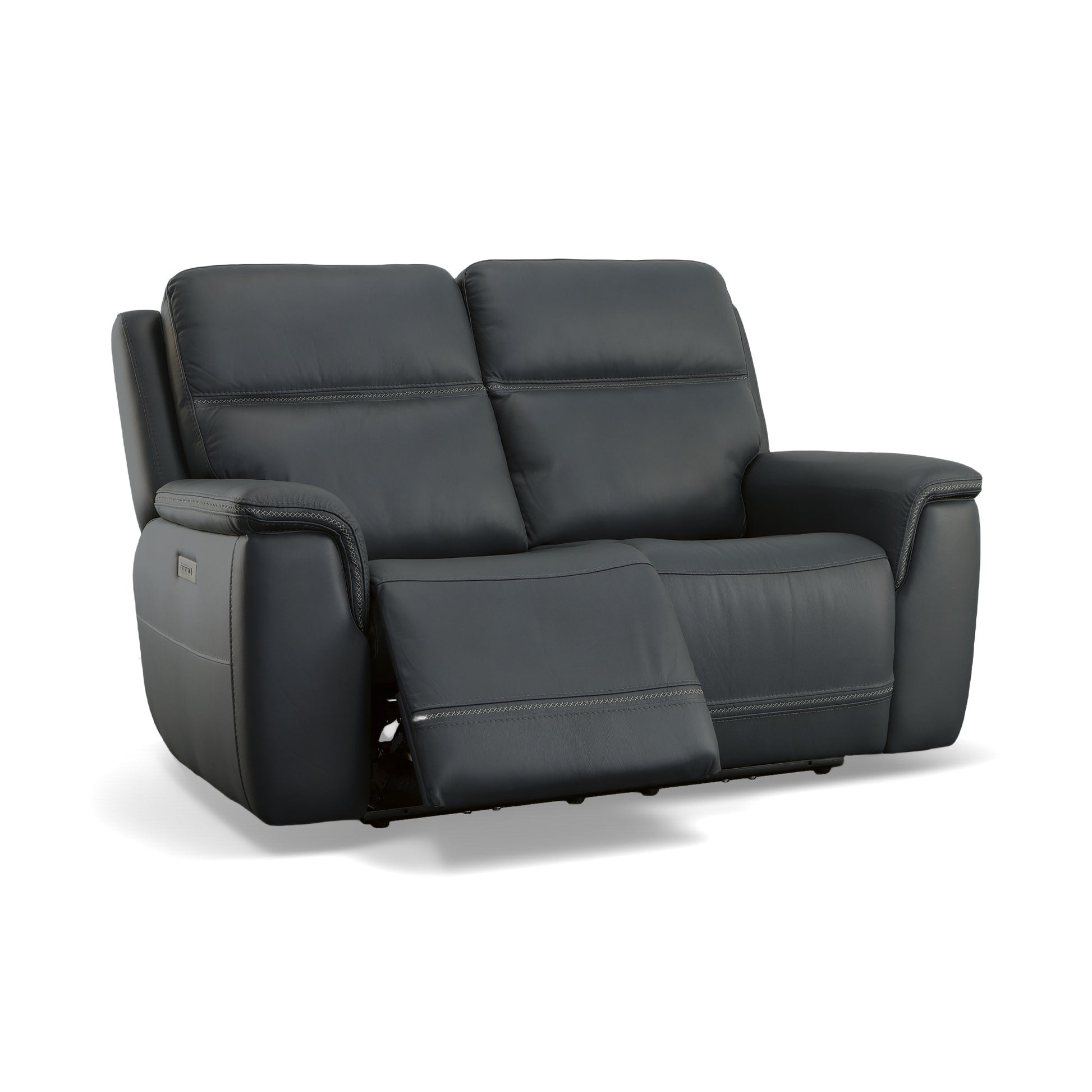 Flexsteel Sawyer Power Reclining Loveseat w/ Pwr Headrests, Lumbar