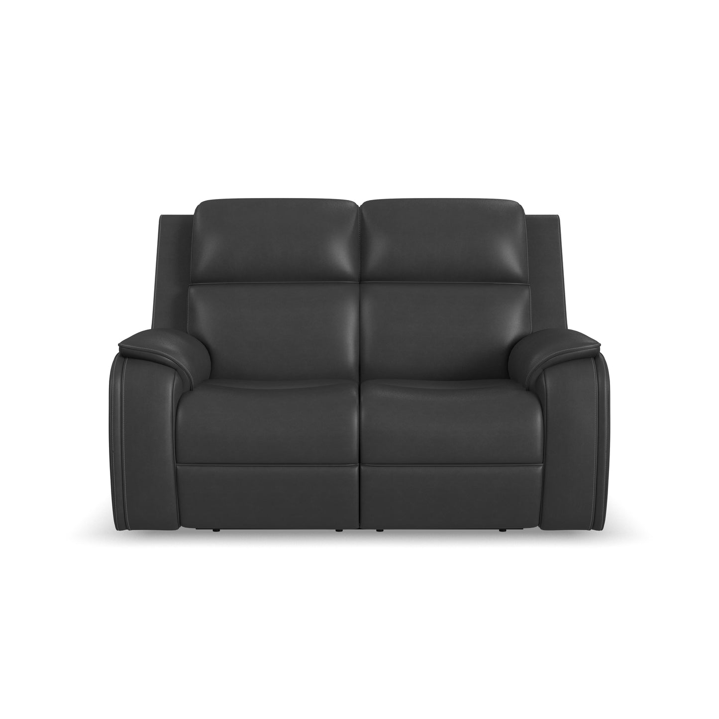 Flexsteel Ziggy Power Reclining Loveseat with Power Headrest, Lumbar, Heat & Massage