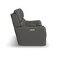 Flexsteel Carter Power Reclining Loveseat with Console & Power Headrests & Lumbar