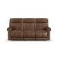 Flexsteel Alexander Power Reclining Sofa with Console, Power Headrest & Lumbar