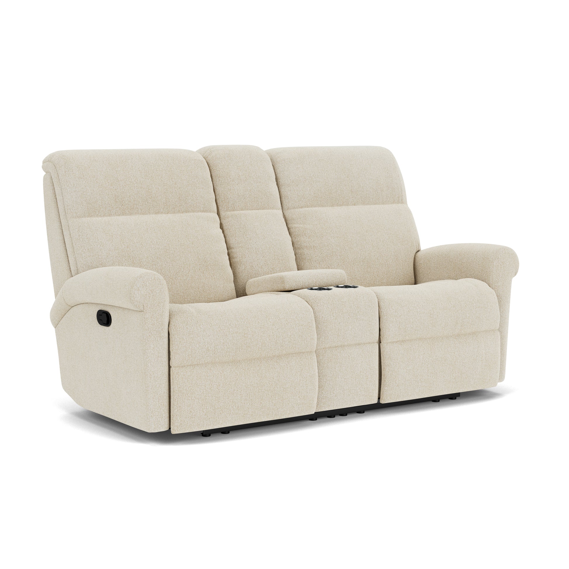 Flexsteel Davis Reclining Loveseat with Console